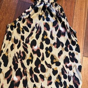 SHEIN Animal Print Halter Tank Top